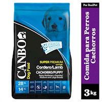 Comida de Perro Cachorro Mediano Grande Canbo Cordero 3 kg